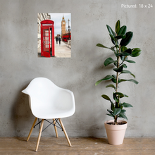 Load image into Gallery viewer, London Telephone Booth and Big Ben Art Print