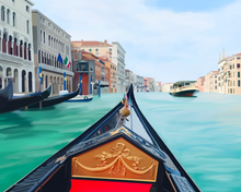 Load image into Gallery viewer, Venice Gondola Framed Art Print