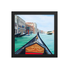 Load image into Gallery viewer, Venice Gondola Framed Art Print