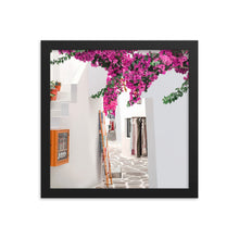 Load image into Gallery viewer, Santorini Streets Framed Art Print