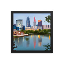 Load image into Gallery viewer, Cleveland Skyline Framed Art Print