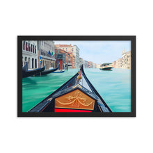 Load image into Gallery viewer, Venice Gondola Framed Art Print