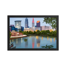 Load image into Gallery viewer, Cleveland Skyline Framed Art Print