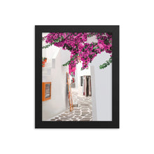 Load image into Gallery viewer, Santorini Streets Framed Art Print