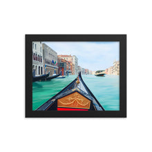 Load image into Gallery viewer, Venice Gondola Framed Art Print