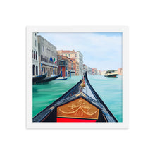 Load image into Gallery viewer, Venice Gondola Framed Art Print