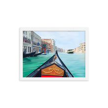 Load image into Gallery viewer, Venice Gondola Framed Art Print