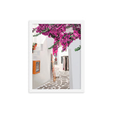 Load image into Gallery viewer, Santorini Streets Framed Art Print