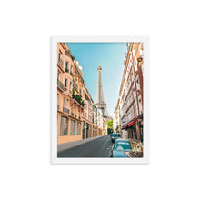 Load image into Gallery viewer, Paris Eiffel Tower Street Framed Art Print