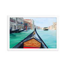 Load image into Gallery viewer, Venice Gondola Framed Art Print