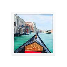 Load image into Gallery viewer, Venice Gondola Framed Art Print