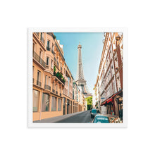 Load image into Gallery viewer, Paris Eiffel Tower Street Framed Art Print