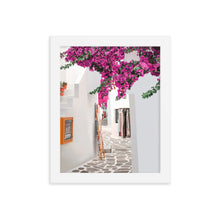 Load image into Gallery viewer, Santorini Streets Framed Art Print