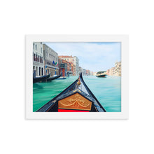 Load image into Gallery viewer, Venice Gondola Framed Art Print