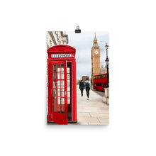 Load image into Gallery viewer, London Telephone Booth and Big Ben Art Print