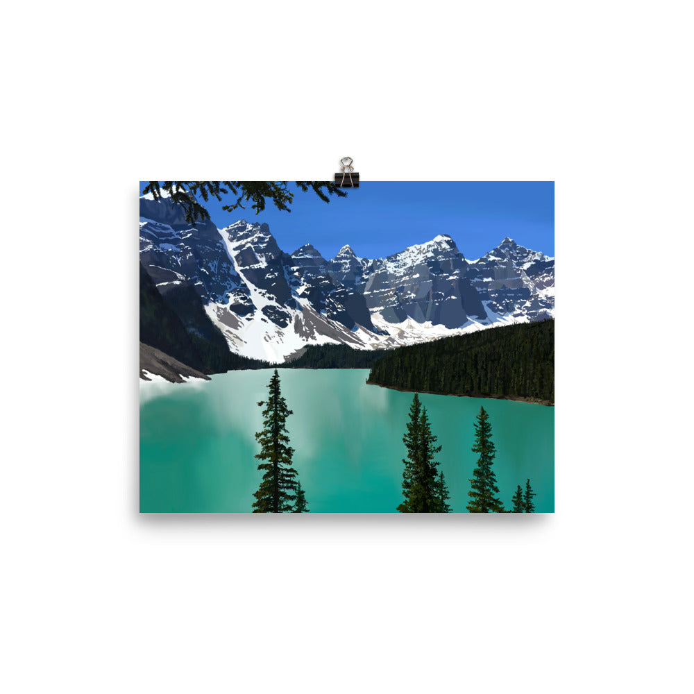 Banff Moraine Lake Art Print