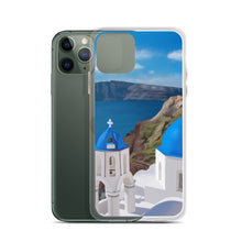 Load image into Gallery viewer, Santorini Blue Domes iPhone Case