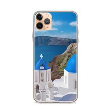 Load image into Gallery viewer, Santorini Blue Domes iPhone Case