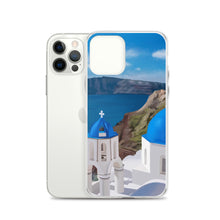 Load image into Gallery viewer, Santorini Blue Domes iPhone Case