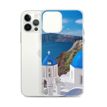 Load image into Gallery viewer, Santorini Blue Domes iPhone Case