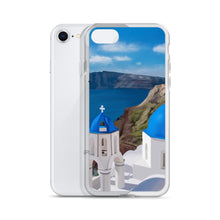 Load image into Gallery viewer, Santorini Blue Domes iPhone Case