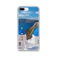 Load image into Gallery viewer, Santorini Blue Domes iPhone Case