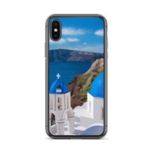 Load image into Gallery viewer, Santorini Blue Domes iPhone Case