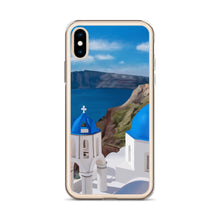 Load image into Gallery viewer, Santorini Blue Domes iPhone Case