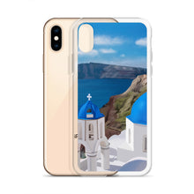 Load image into Gallery viewer, Santorini Blue Domes iPhone Case