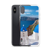 Load image into Gallery viewer, Santorini Blue Domes iPhone Case