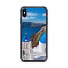 Load image into Gallery viewer, Santorini Blue Domes iPhone Case