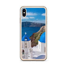 Load image into Gallery viewer, Santorini Blue Domes iPhone Case
