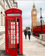 Load image into Gallery viewer, London Telephone Booth and Big Ben Postcard
