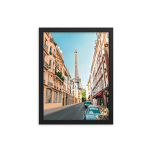 Load image into Gallery viewer, Paris Eiffel Tower Street Framed Art Print
