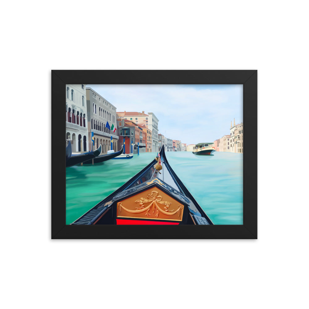 Venice Gondola Framed Art Print