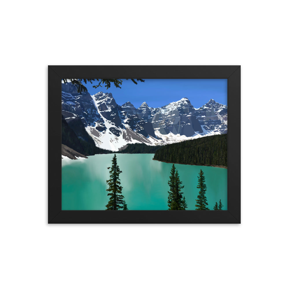 Banff Moraine Lake Framed Art Print