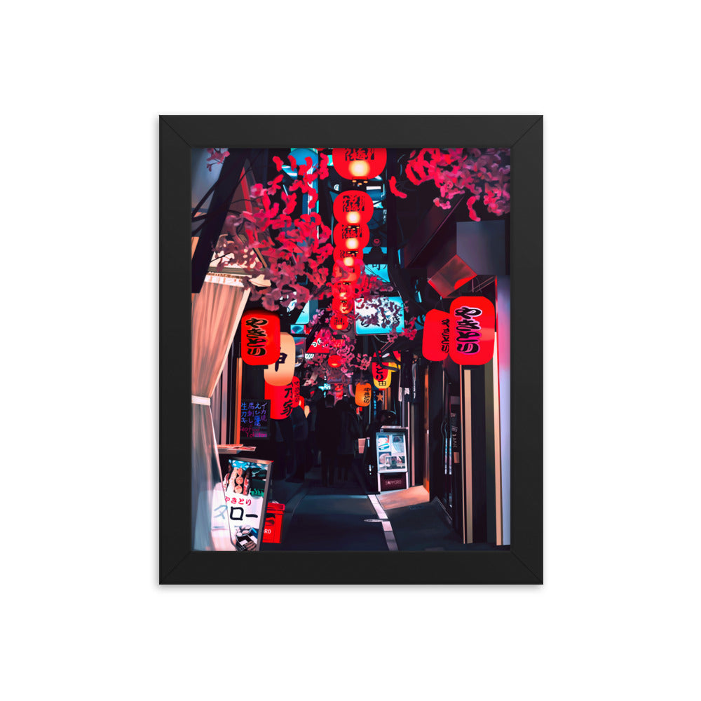 Tokyo Alleyway Framed Art Print