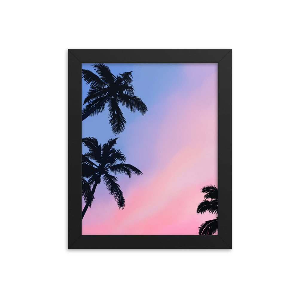 California Palm Trees Framed Art Print