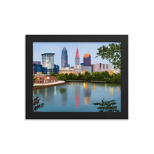 Load image into Gallery viewer, Cleveland Skyline Framed Art Print

