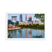 Load image into Gallery viewer, Cleveland Skyline Framed Art Print
