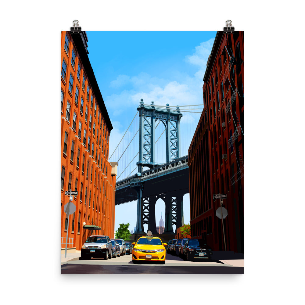 DUMBO Brooklyn Art Print | Wandercolors