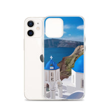 Load image into Gallery viewer, Santorini Blue Domes iPhone Case
