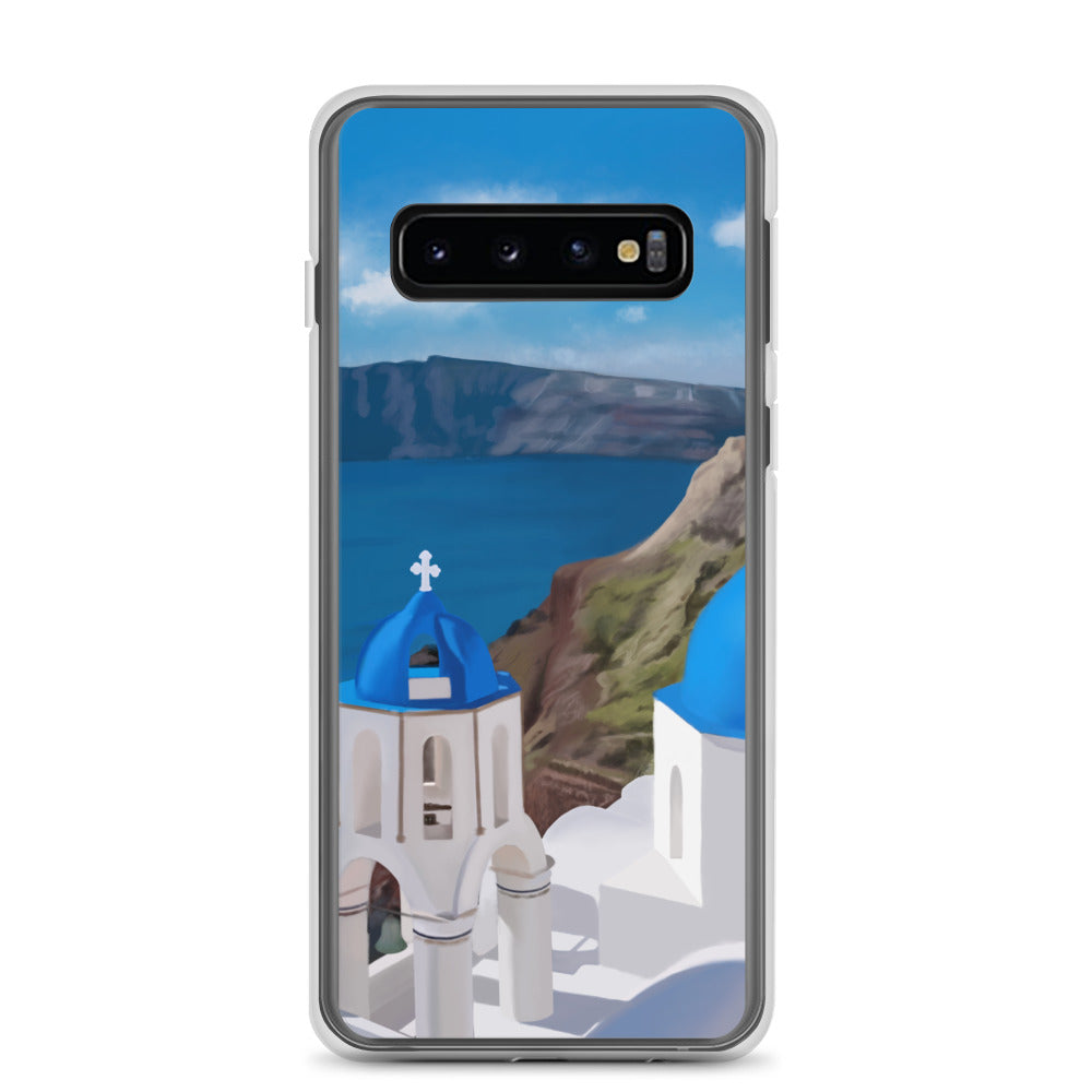 Santorini Blue Domes Samsung Case