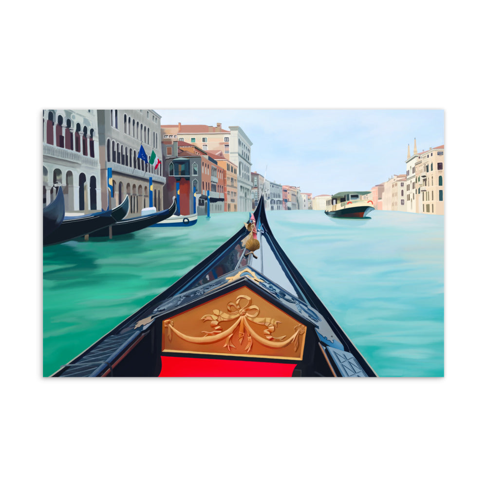 Venice Gondola Postcard