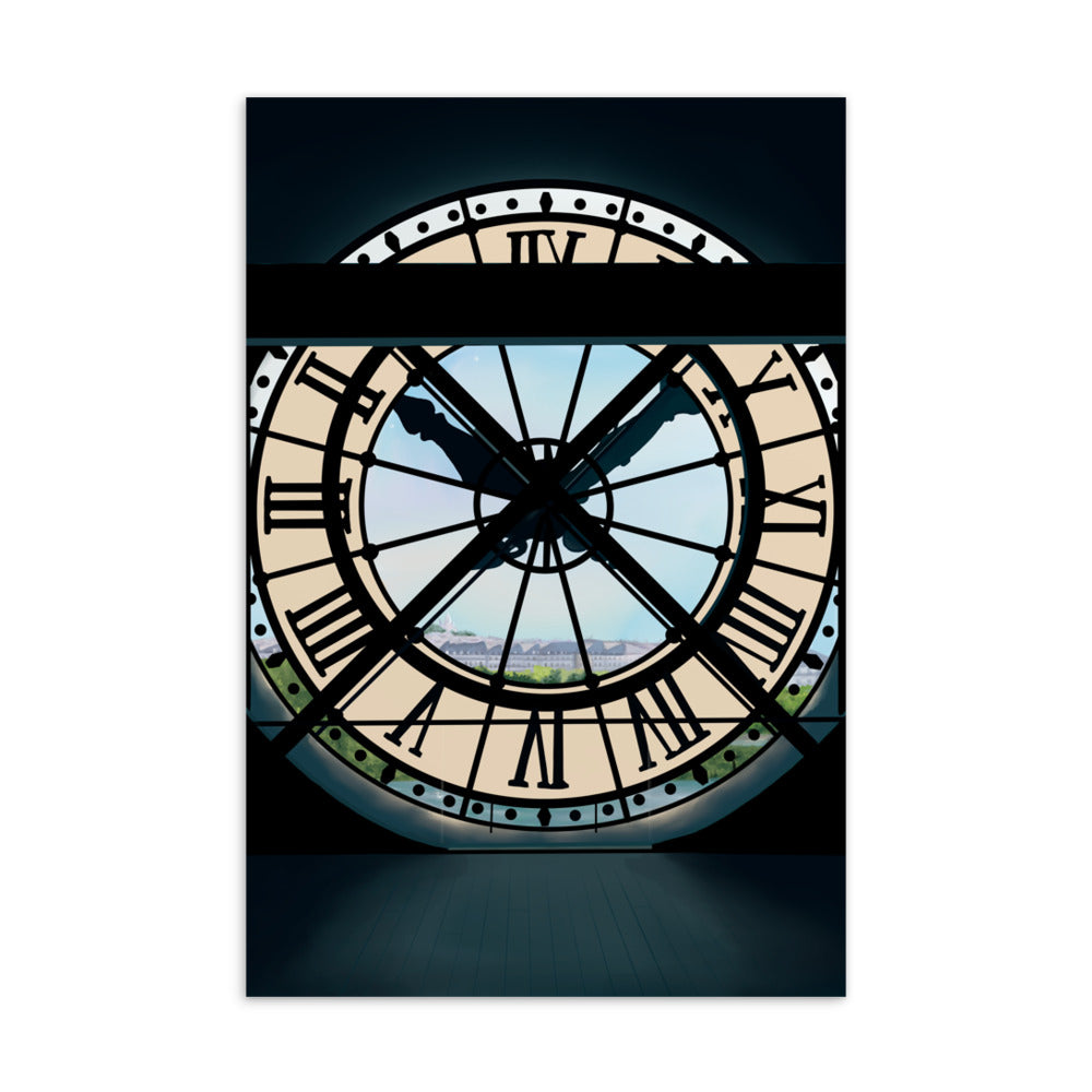 Paris Musée d'Orsay Clock Postcard